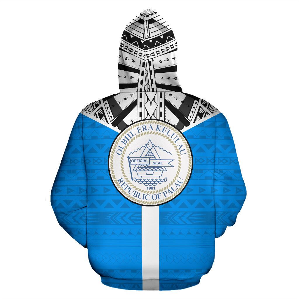 Palau Pullover Hoodie Palau Seal A6 - Polynesian Pride