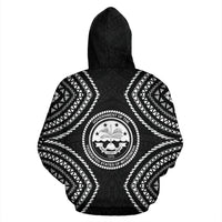 Federated States of Micronesia Hoodie Micronesia Black Warrior Style - Polynesian Pride