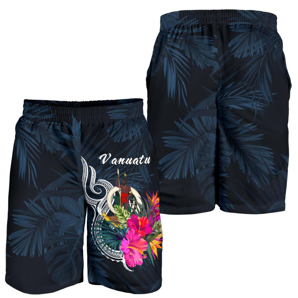 Vanuatu Polynesian Men's Shorts - Tropical Flower - Polynesian Pride
