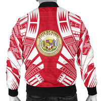 Hawaii Men Bomber Jackets - Polynesian Tattoo Flag - Polynesian Pride