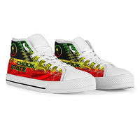 Chuuk State High Top Shoes - Reggage Color Symmetry Style - Polynesian Pride