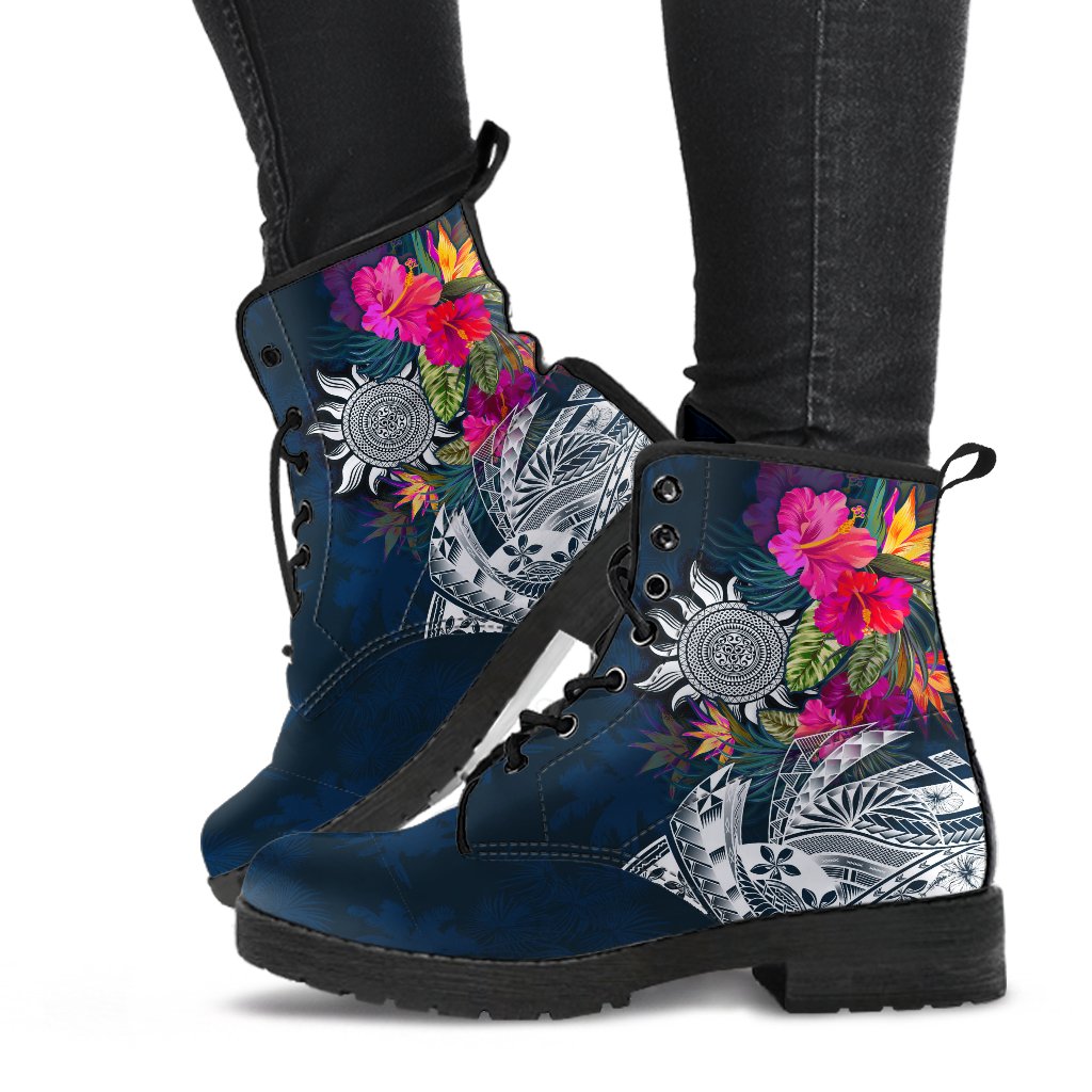 Polynesian Leather Boots - Summer Vibes - Polynesian Pride