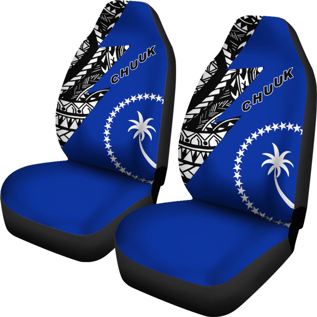 Chuuk Car Seat Covers - Chuuk Flag Blue - Polynesian Pride