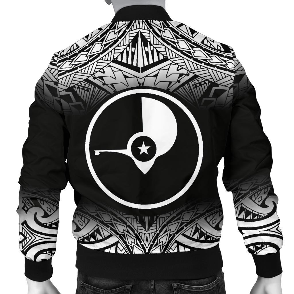 Yap Men's Bomber Jacket - Fog Black Style - Polynesian Pride