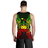 Samoa Polynesian Men Tank Top Map Reggae - Polynesian Pride