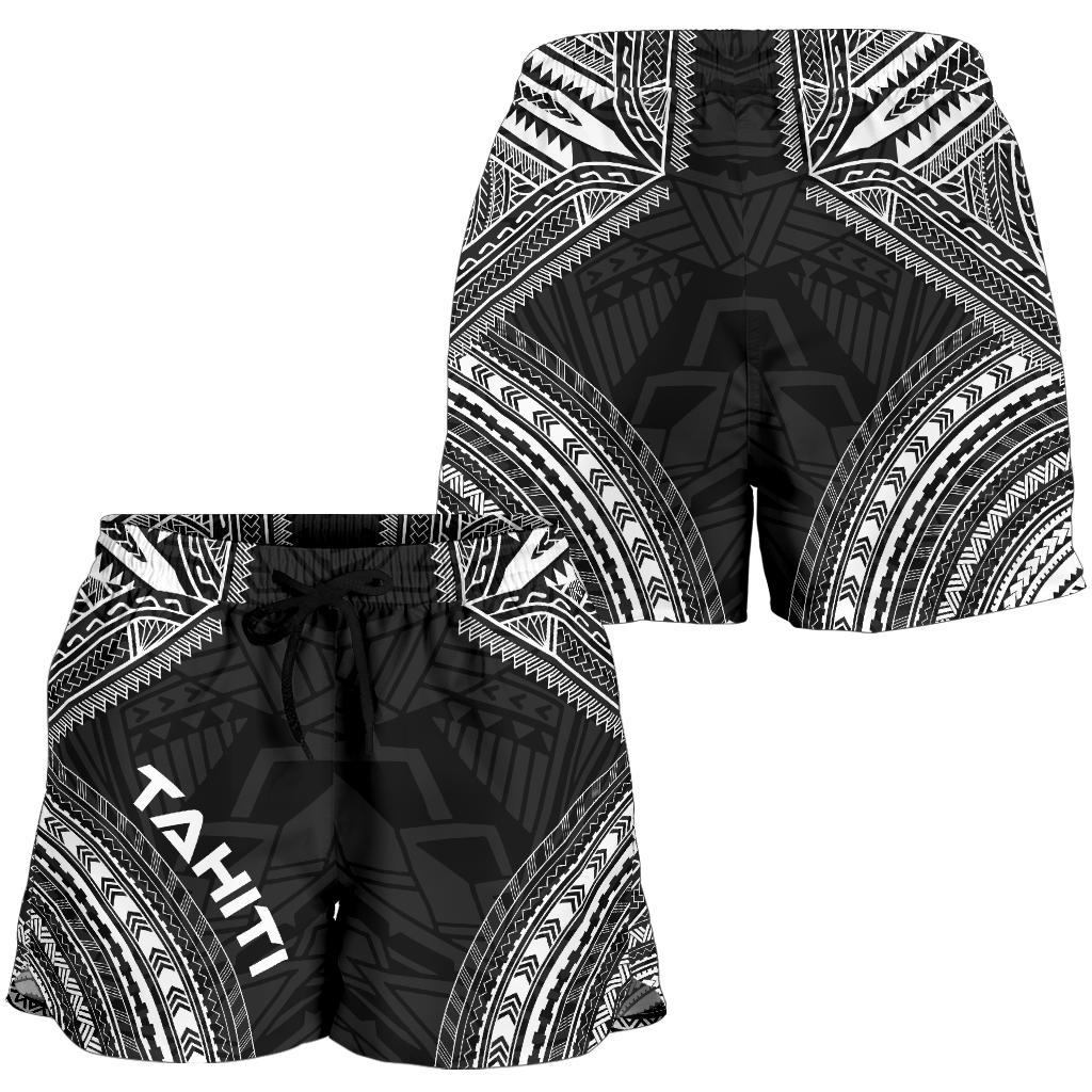Tahiti Women's Shorts - Polynesian Chief Black Version - Polynesian Pride