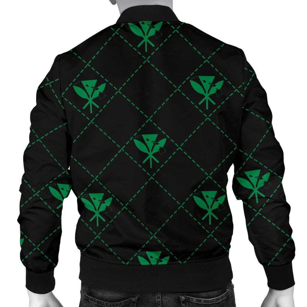 Kanaka Maoli Men's Bomber Jacket Regal AH - Polynesian Pride