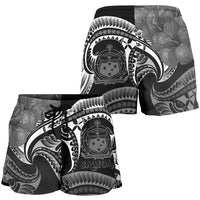 Samoa Women's Short's - Samoa Seal Wave Style (Black) - Polynesian Pride