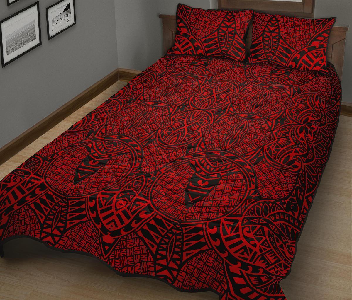 Hawaii Quilt Bed Set Polynesia Lauhala Mix AH - Polynesian Pride