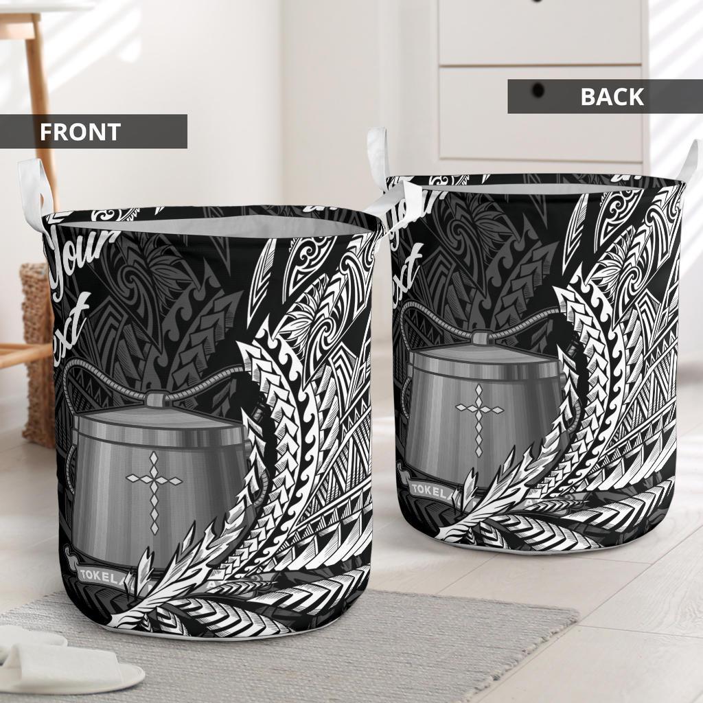 Tokelau Laundry Basket - Custom Personalised Wings Style - Polynesian Pride
