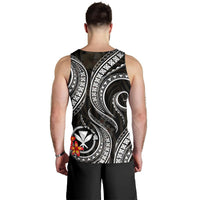 Polynesian Hawaii Men Tank Top - Black Plumeria - Polynesian Pride