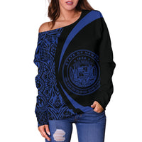 Hawaii Polynesian Women's Off Shoulder Sweater 04 - Polynesian Pride