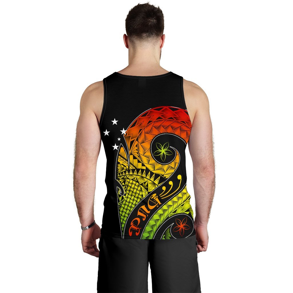 Papua New Guinea Personalised Men's Tank Top - PNG Bird And Polynesian Decorative Pattern - Polynesian Pride