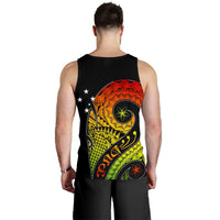 Papua New Guinea Personalised Men's Tank Top - PNG Bird And Polynesian Decorative Pattern - Polynesian Pride