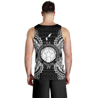 Northern Mariana Islands Polynesian Men Tank Top Map Black - Polynesian Pride