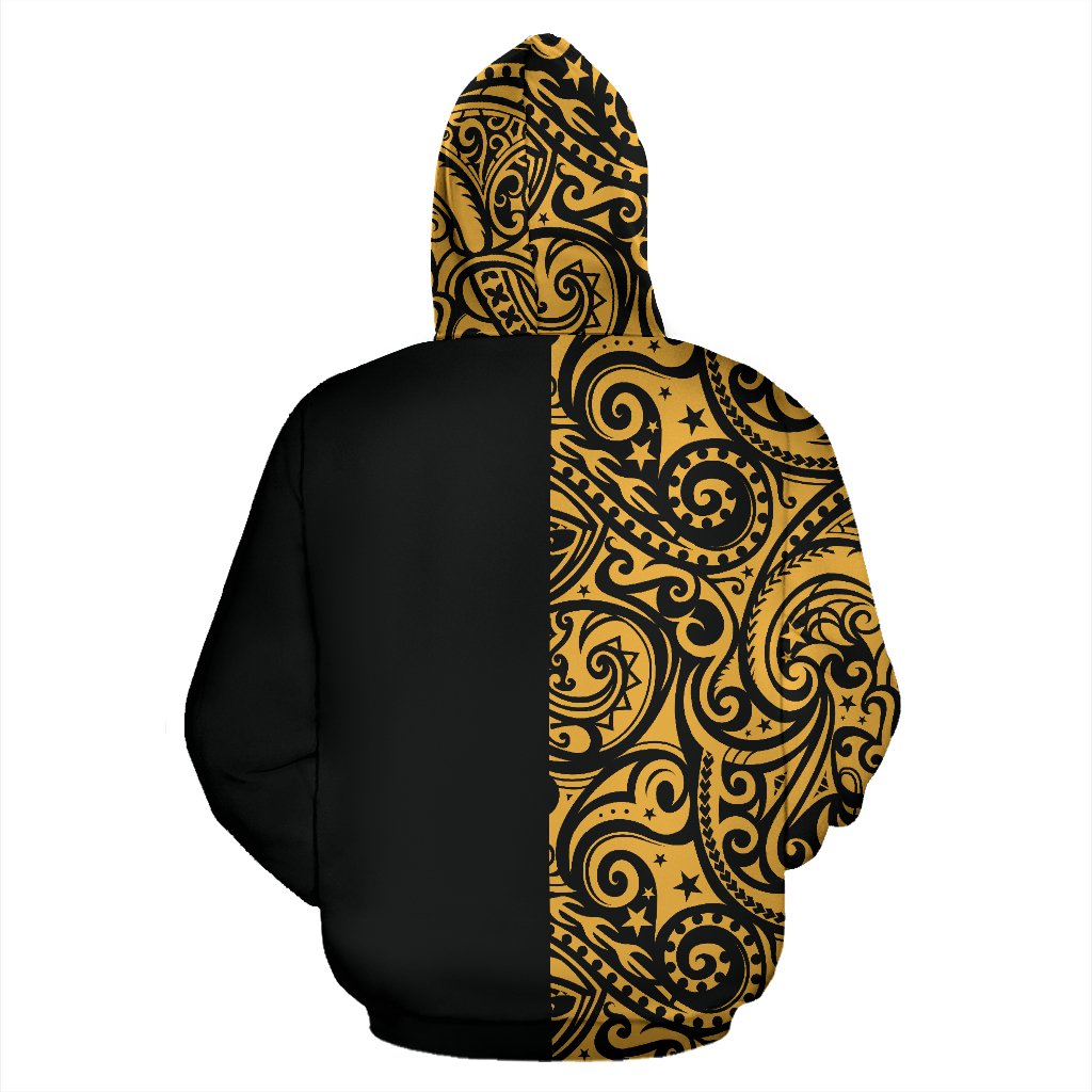 Polynesian Hoodie Zip up Half Style 02 - Polynesian Pride