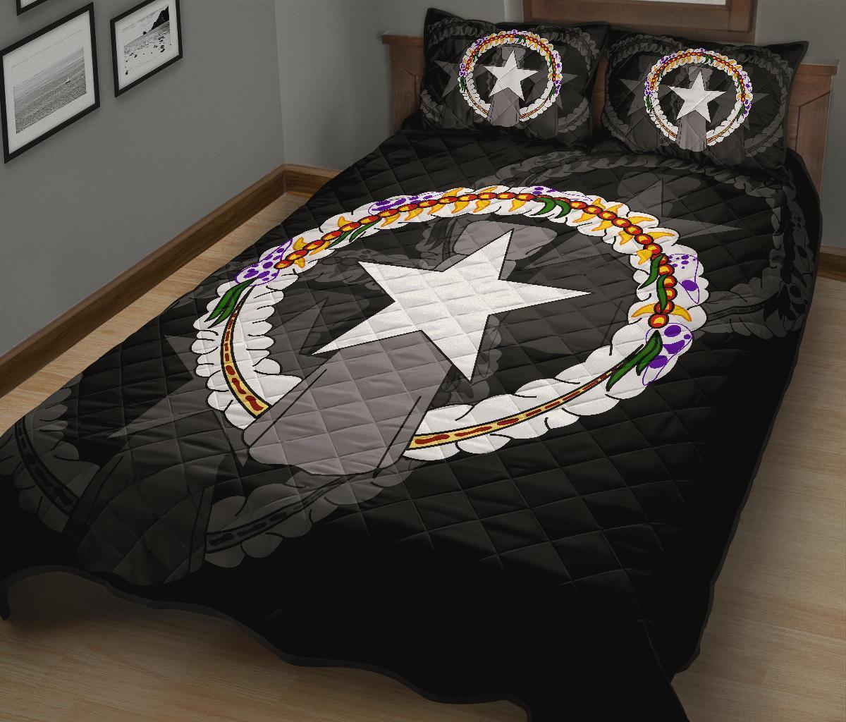 Nothern Mariana Islands Polynesian Quilt Bed Set - Polynesian Pride