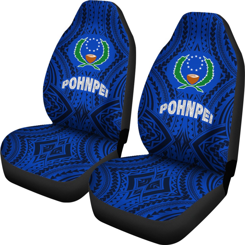 Pohnpei Car Seat Covers - Blue Version - Polynesian Pride