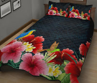 Forest Hibiscus Quilt Bed Set - Polynesian Pride