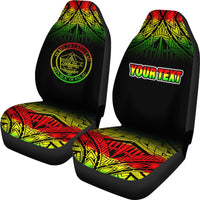 Palau Custom Personalised Car Seat Covers - Palau Seal Fog Reggae Style - Polynesian Pride