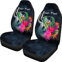 Pohnpei Micronesia Custom Personalised Car Seat Covers - Tropical Flower - Polynesian Pride