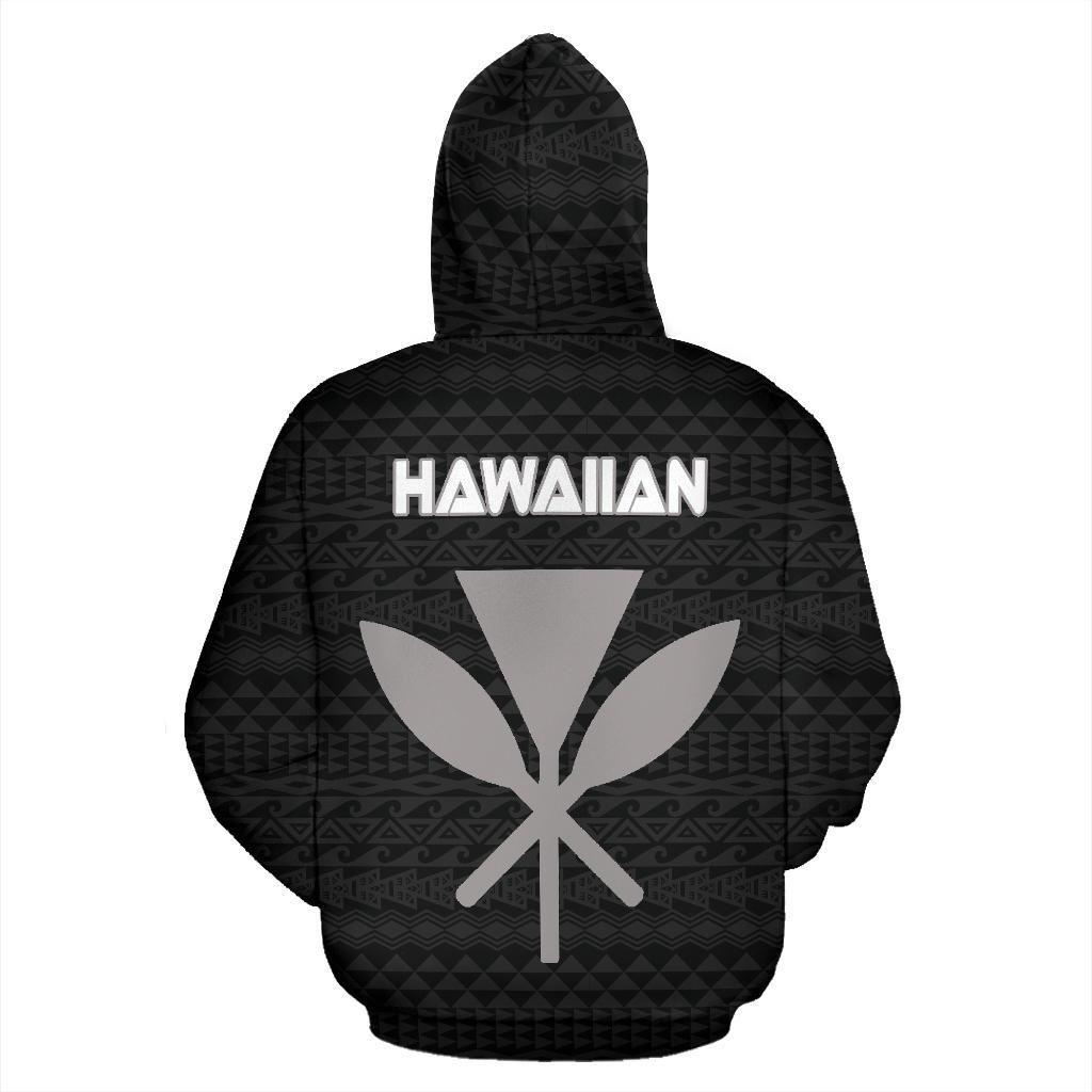 Polynesian Hawaii Zip up Hoodie Poliahu Hawaiian God of the Myths and Legends - Polynesian Pride