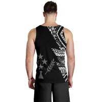 Kosrae Men's Tank Top - Micronesian Pattern Flash Black - Polynesian Pride