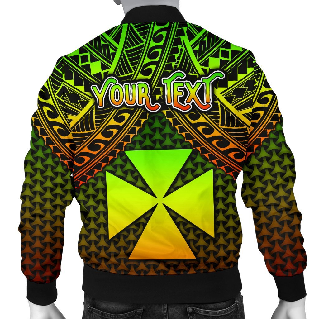 Polynesian Wallis and Futuna Personalised Men's Bomber Jacket - Reggae Vintage Polynesian Patterns - Polynesian Pride