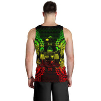 Fiji Polynesian Men Tank Top Map Reggae - Polynesian Pride