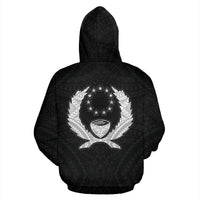 Pohnpei Polynesian Zip up Hoodie Micronesia Pohnpeian Warrior - Polynesian Pride
