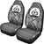 Vanuatu Car Seat Cover - Vanuatu Coat Of Arms Polynesian Tattoo Black - Polynesian Pride