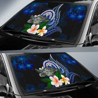 Northern Mariana Islands Polynesian Sun Shades - Turtle With Plumeria Flowers - Polynesian Pride