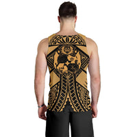 Tonga Polynesian Men's Tank Top - Tonga Gold Seal Polynesian Tattoo - Polynesian Pride
