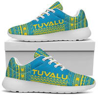 Tuvalu Sporty Sneakers - Polynesian Chief Flag Version - Polynesian Pride