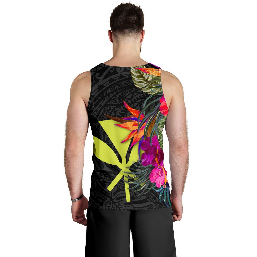 Hawaii Men's Tank Top - Hibiscus Polynesian Pattern - Polynesian Pride