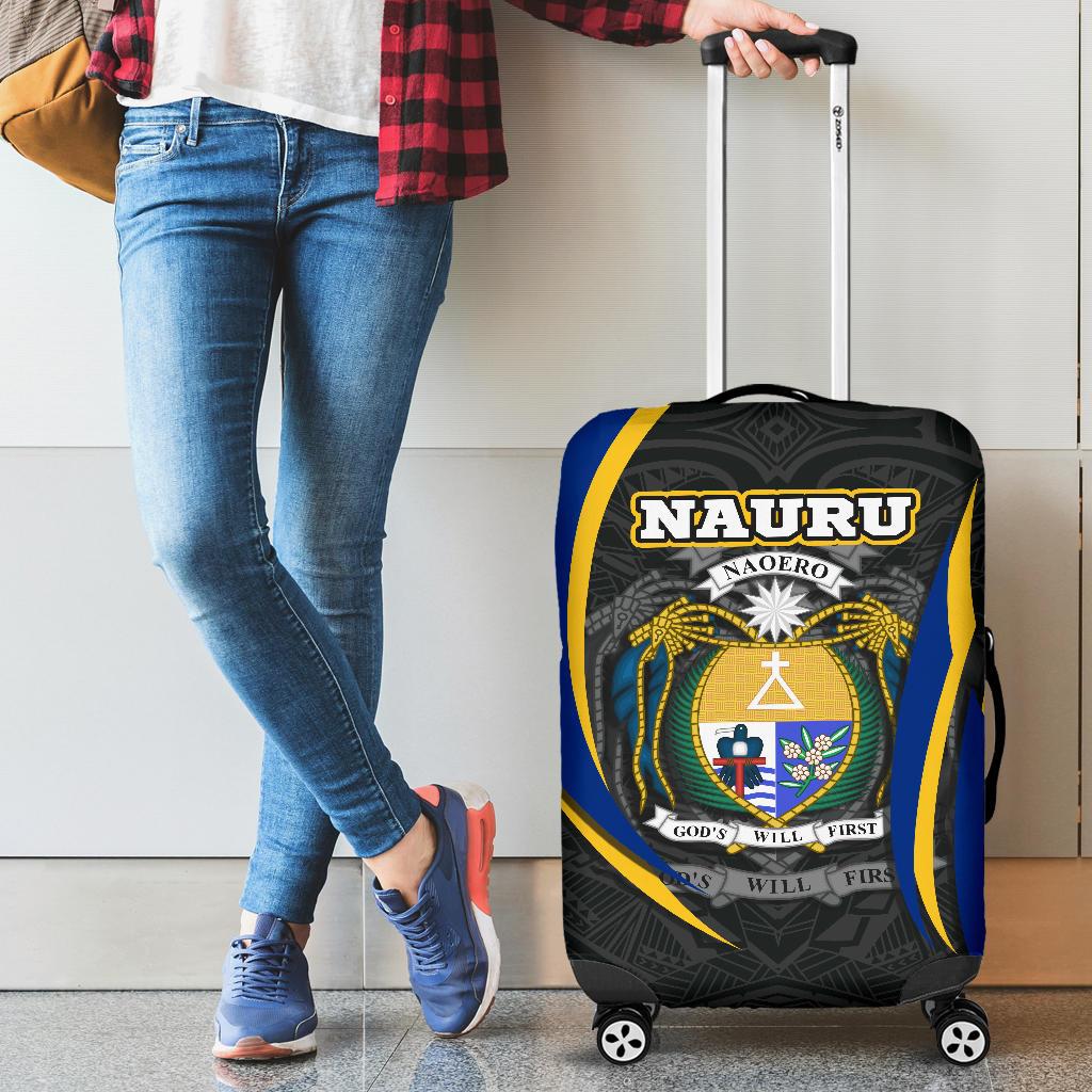 Nauru Polynesian Luggage Covers - Nauru Spirit (Original) Blue - Polynesian Pride