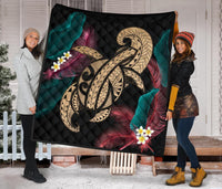 Hawaii Turtle Polynesian Tropical Premium Quilt - Ghia Style Gold - Polynesian Pride