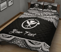 Hawaii Polynesian Custom Personalised Quilt Bed Set - Hawaii Pride White Version - Polynesian Pride