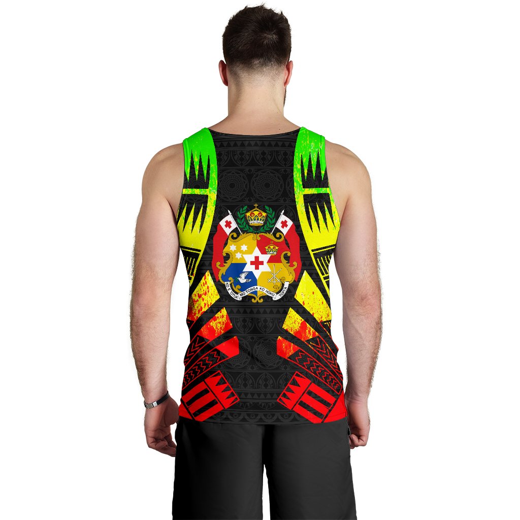Tonga Men Tank Top - Polynesian Tattoo Reggae - Polynesian Pride