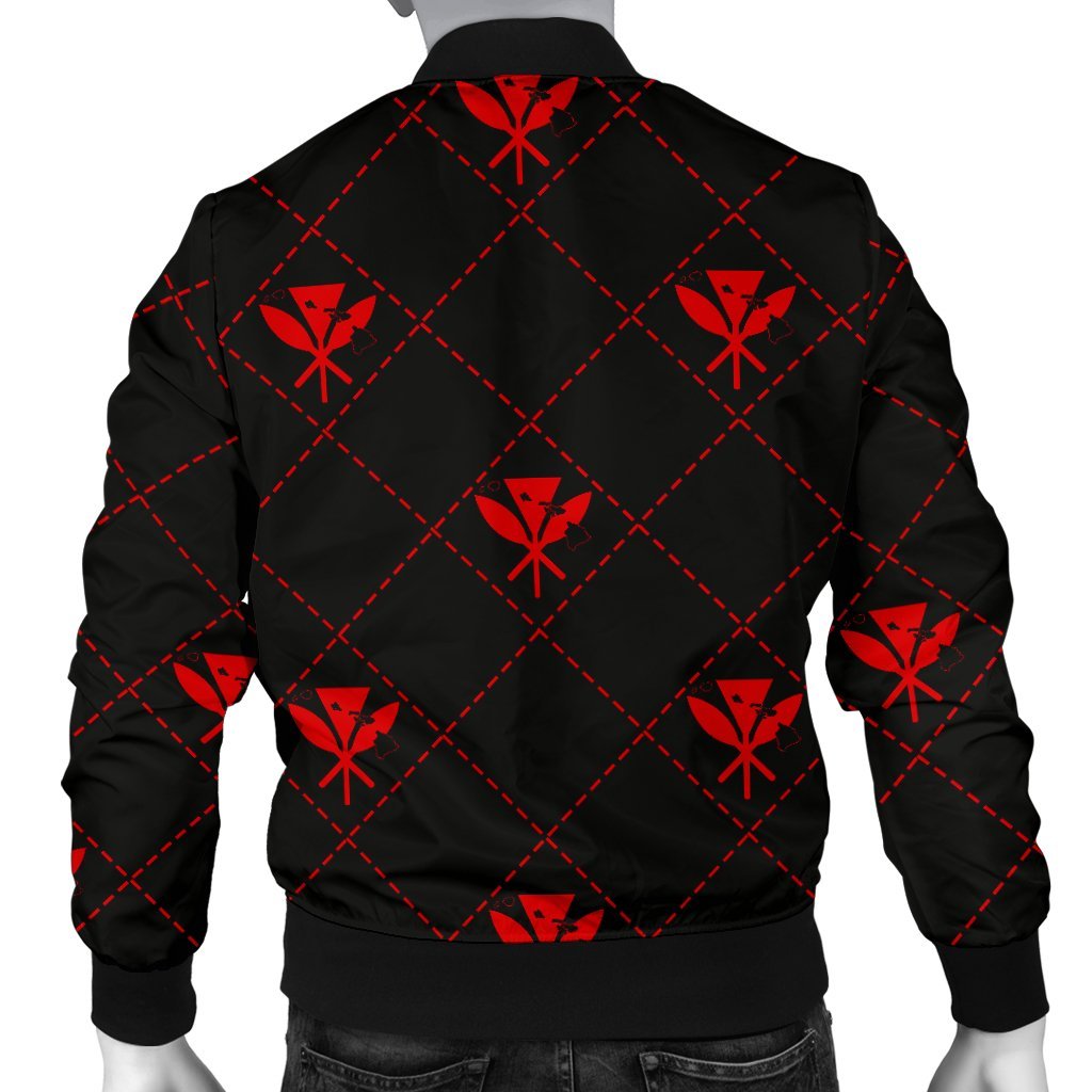 Kanaka Maoli Men's Bomber Jacket Regal AH - Polynesian Pride