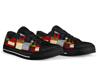 Polynesian Low Top Shoe - Design Retro Patchwork - Polynesian Pride