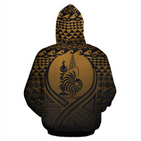New Caledonia All Over Hoodie Lift up Gold - Polynesian Pride