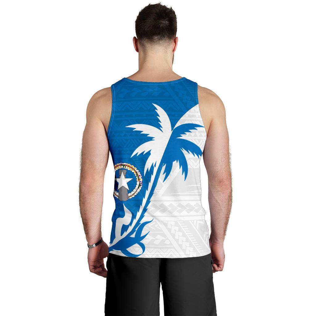 Northern Mariana Islands Coconut Tree Men's Tank Top K4 - Polynesian Pride