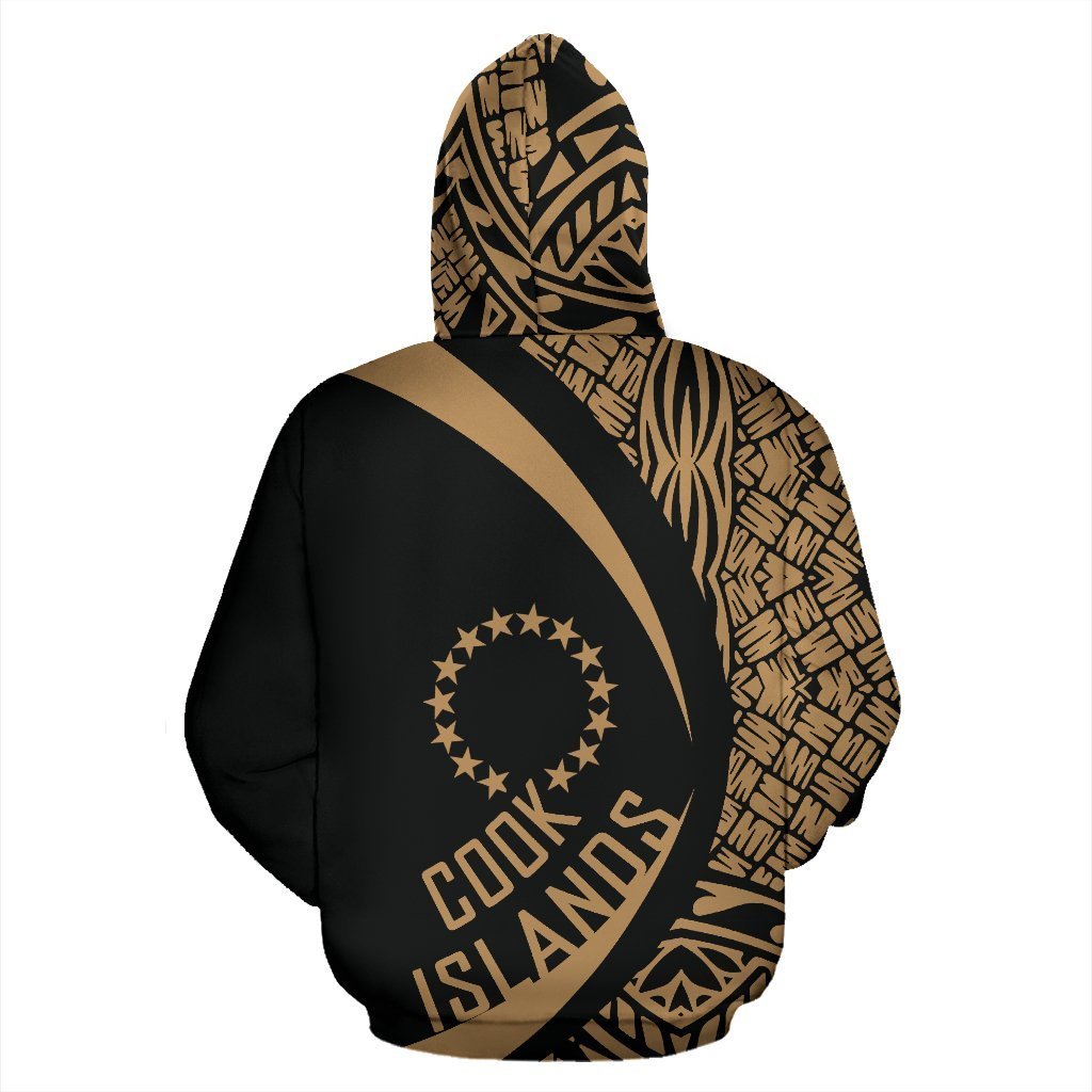 Cook Islands Polynesian Zip up Hoodie Circle Style 02 - Polynesian Pride