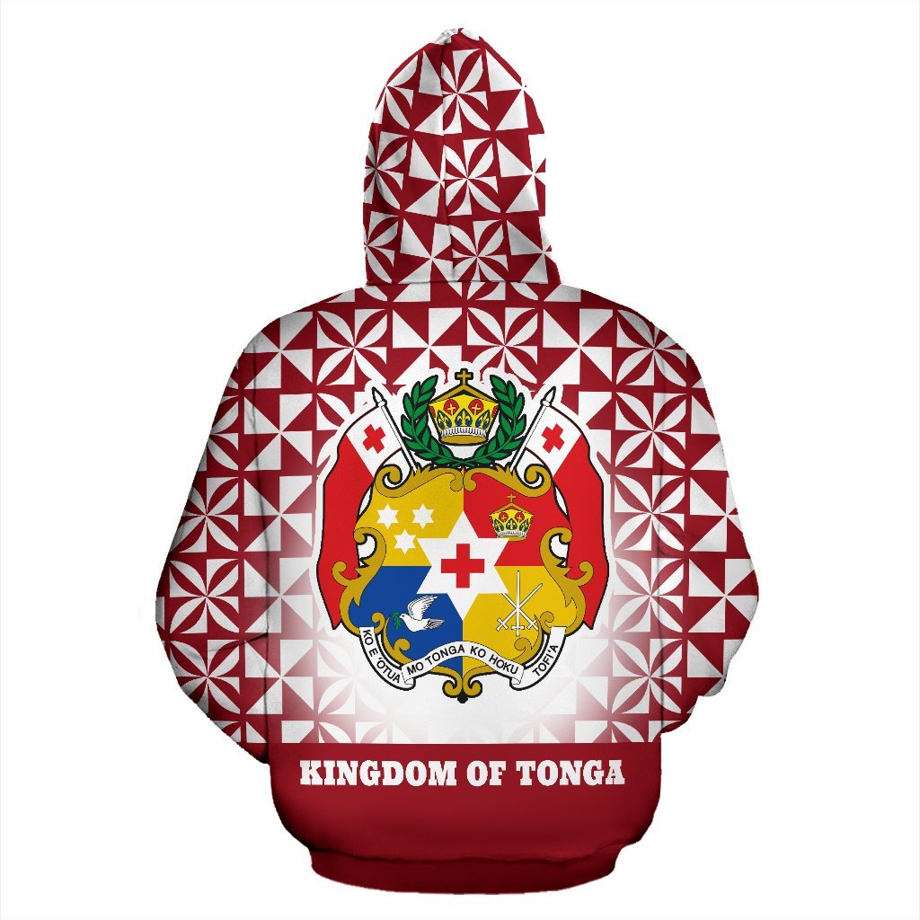 Tonga Pasifika Hoodie Tonga Coat of Arms Kingdom of Tonga - Polynesian Pride