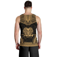 Papua New Guinea Men's Tank Top - Polynesian Chief Gold Version - Polynesian Pride