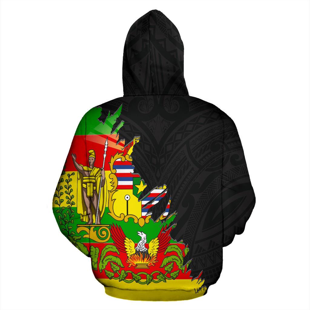 Hawaii All Over Zip up Hoodie Wrap Style - Polynesian Pride