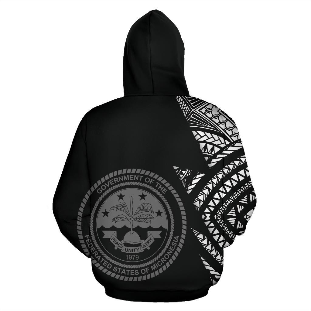Federated States of Micronesia Pattern All Over Zip up Hoodie - Polynesian Pride