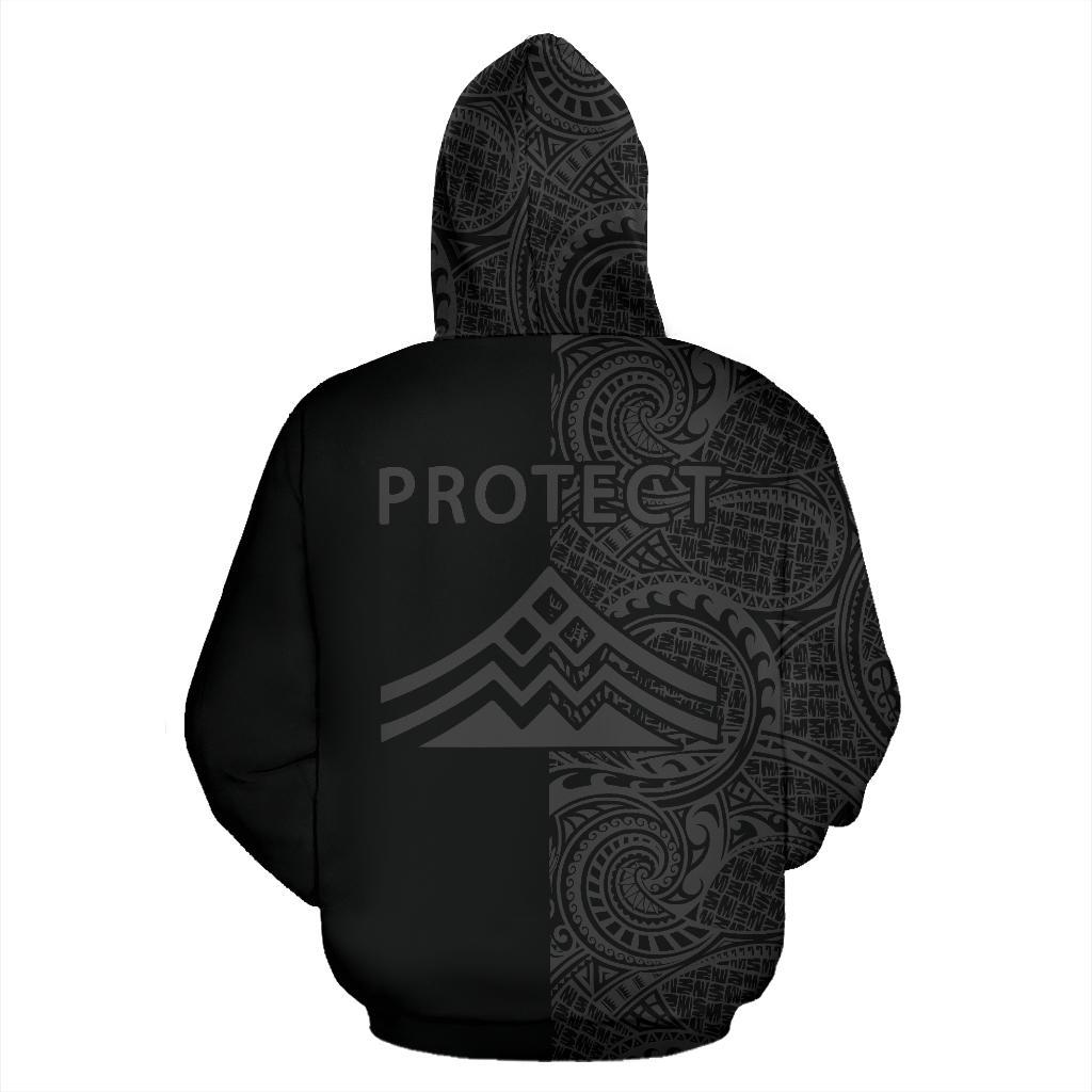 Hawaii Mauna Kea Polynesian Hoodie The Half Grey - Polynesian Pride
