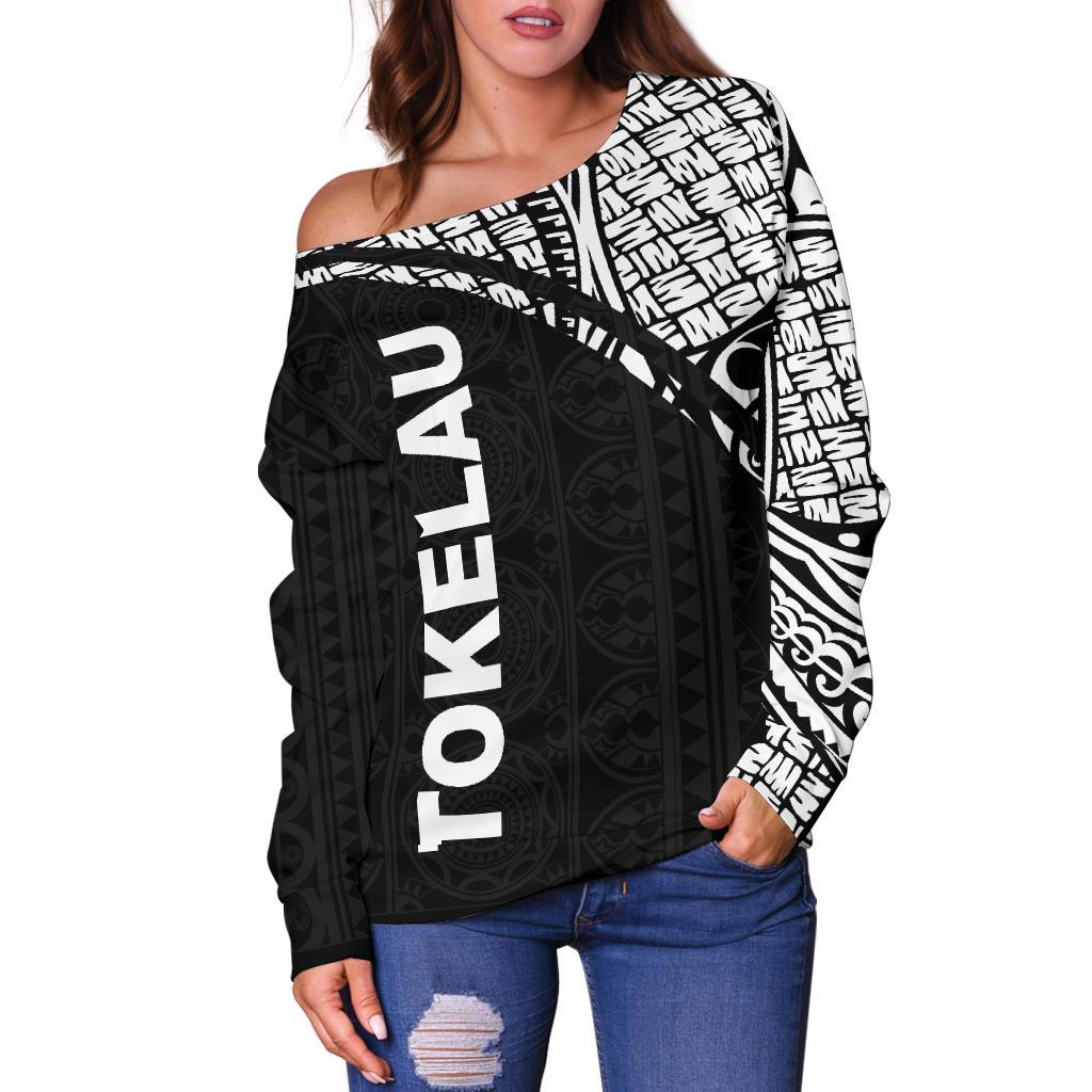Tokelau Women's Off Shoulder Sweater - Curve Slyle - Polynesian Pride